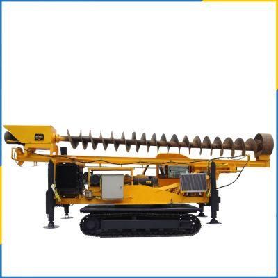 1-4m Dpeth Crawler Type 360-6 Long Screw Pile Driver Hydraulic Vibrating Pile Driver for Sale