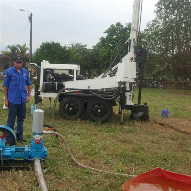 200meters Deep Portable Diesel Water Well Drilling Rig