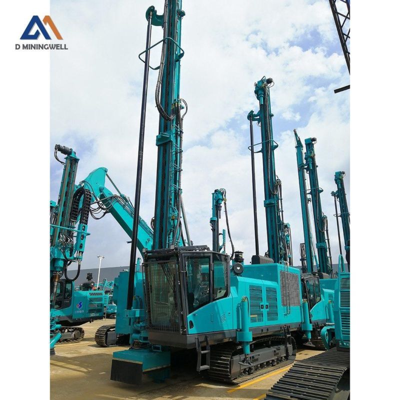 Integrated DTH Drilling Rig Blasting Hole Drilling Rig Mine Rock Drill Rig with Cab