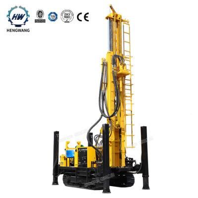 Diesel Driven Hydraulic Portable 200m Water Well Boring Drilling Rig Machine