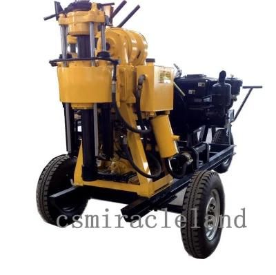 Three Wheels Trailer Type Water Well Drilling Rig (YZJ-100Y)