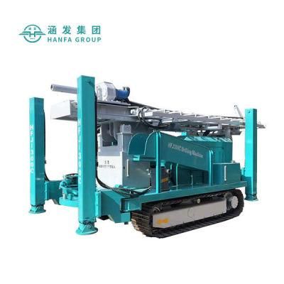 Hfj300c 300m Crawler Type Hydraulic Hammer Rotary Water Well Drilling Rig Engineering Drill