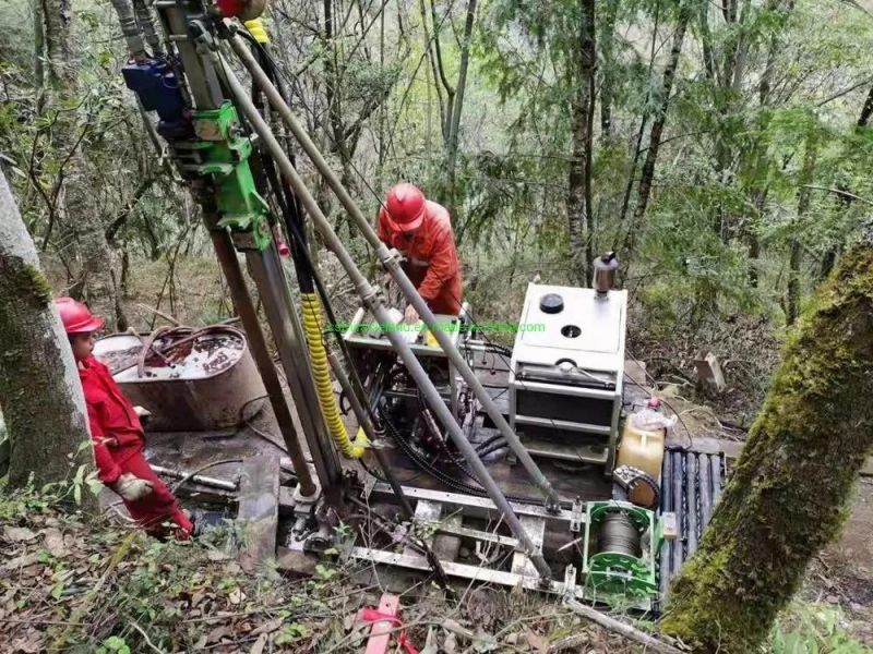 300m Portable Full Hydraulic Geotechnical Sample Exploration Wireline Core Drilling Rig (XT-300)
