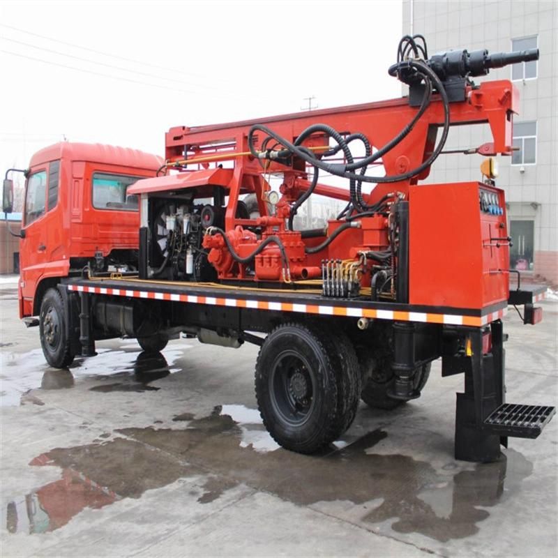 Truck Mounted Water Well Drilling Rig Hole Depth 300m-500m