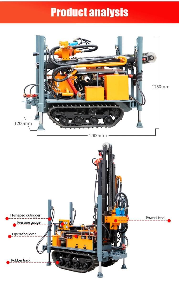 100 M 150 M 200 M Drilling Rig Equipment Machine for Sale