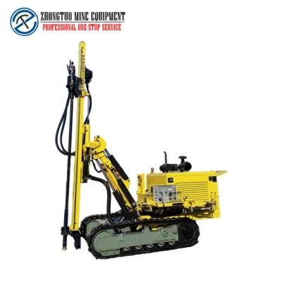 Diesel Engine and Electric Double Power Hydraulic Crawler Mounted Medium Air Pressure Down-The-Hole Drilling Rig