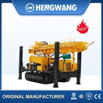 Water Well Drilling Rig Machine 300m Hydraulic or Pneumatic with Crawler Chassis and Multiple Functions