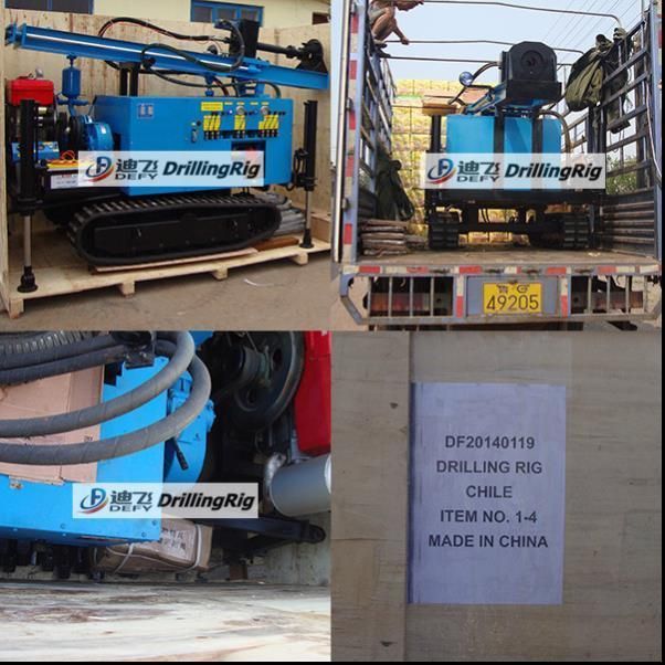 100m Small DTH Water Well Drilling Rigs for Sale