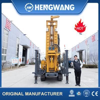 China Sell 260m Borehole Portable Powerful Crawler Diesel Water Well Drilling Rig Machine with Cheap Price