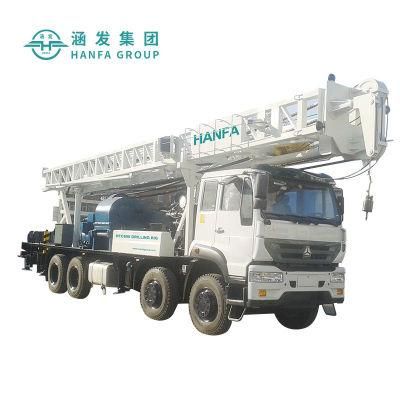 Hfc600 600m Truck Mounted Environmental Protection Hydraulic Air Compressor Borehole Drill Water Well Drilling Rig