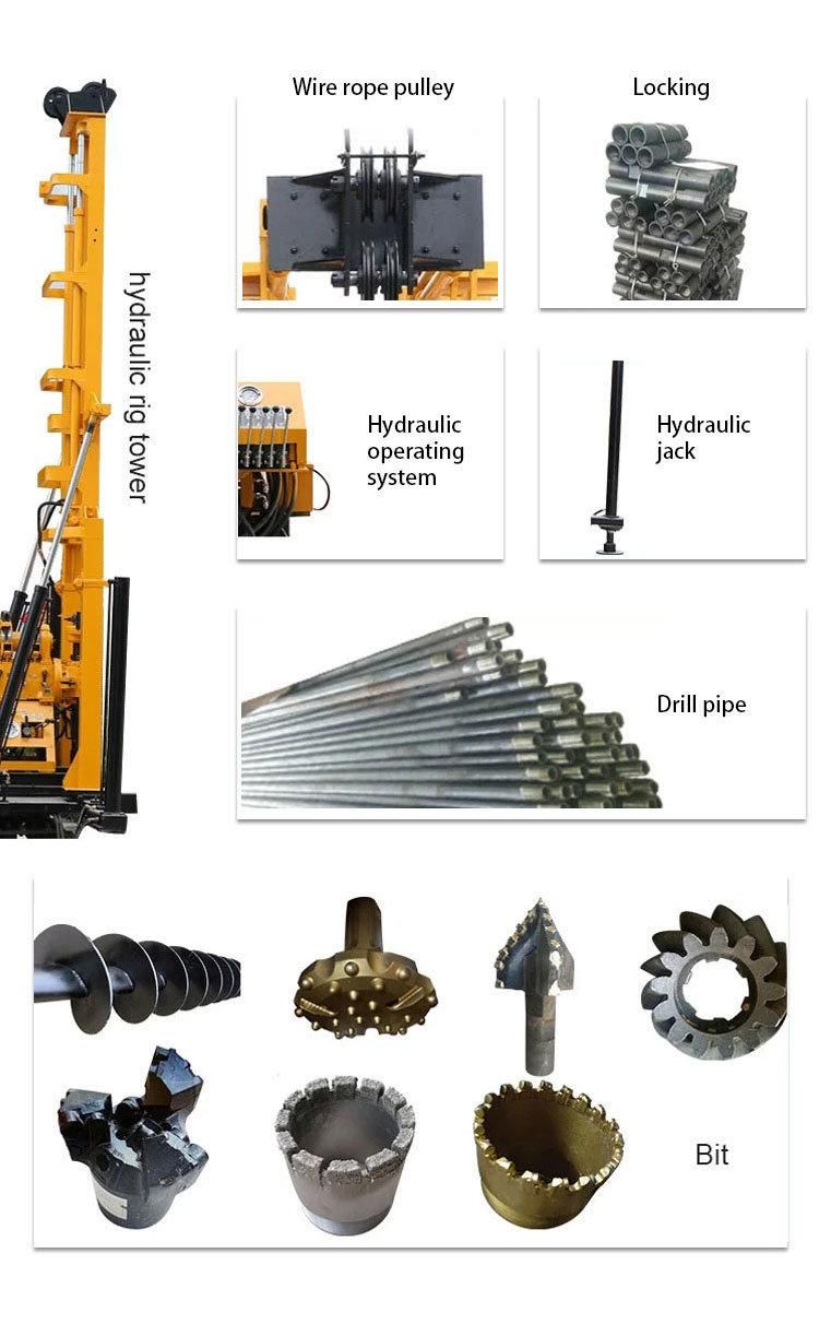 100m/200m Borehole Drilling Machine Price Mini Water Well Drilling Rig