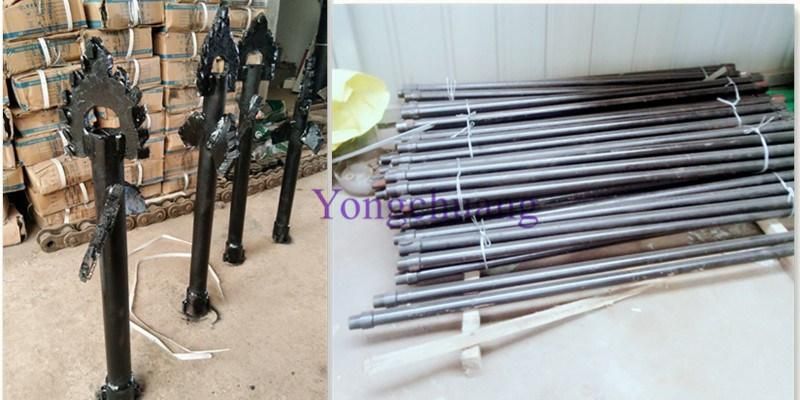 Hydraulic Water Well Rotary Drilling Rig Machine with Drill Bit and Drill Pipe