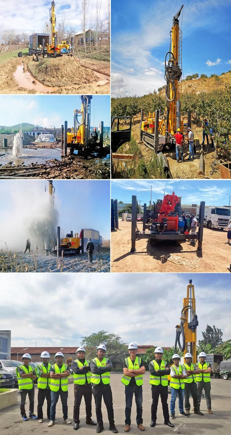 Hydraulic Well Drilling Machine Diesel Power 180m Depth Crawler Water Well Drilling Rig