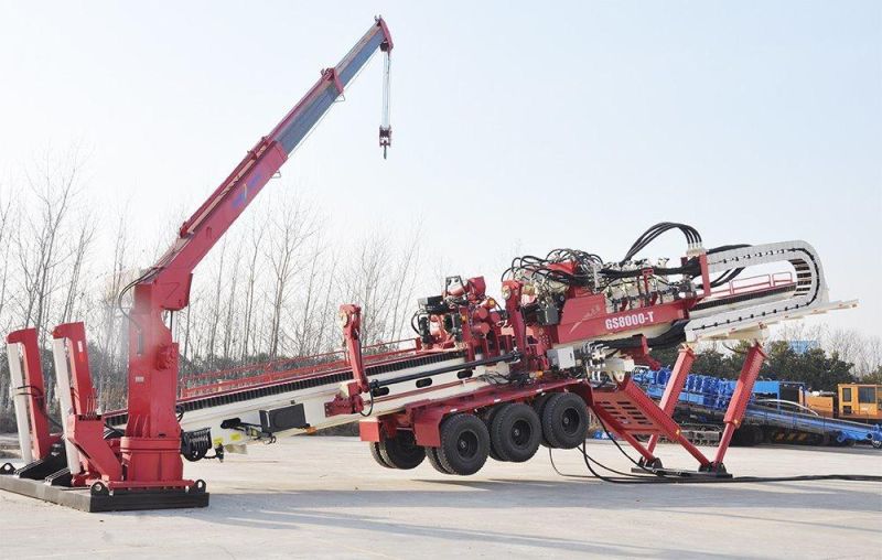 Goodeng 800T pipeline crossing machine drilling rig for optical fiber/cable/oil/gas system