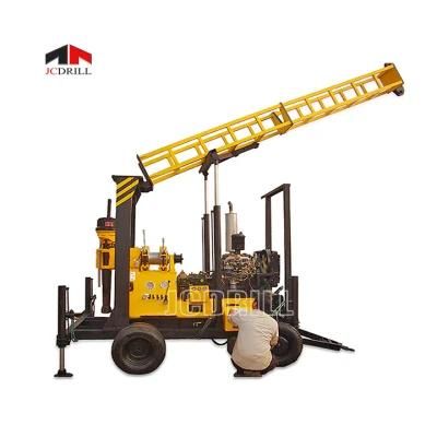 Easy-Moving Trailer Type Mud Pump Drilling Water Well Machine for 600m