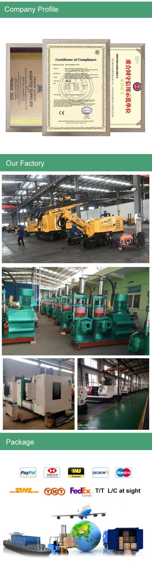 Portable Crawler Type Full Hydraulic DTH Water Well Drilling Rig Machine