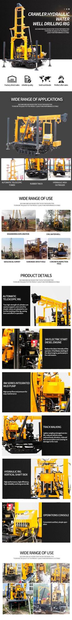 Crawler Small Water Well Drilling Rig