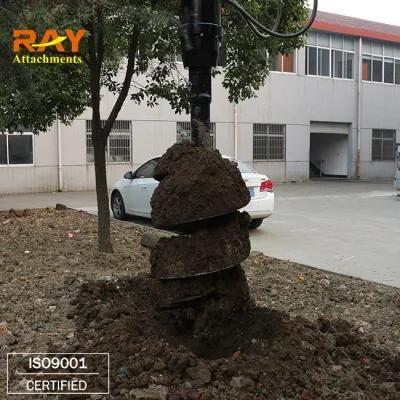 Excavator Drilling Attachment Heavy Duty Screw Earth Auger for Sale