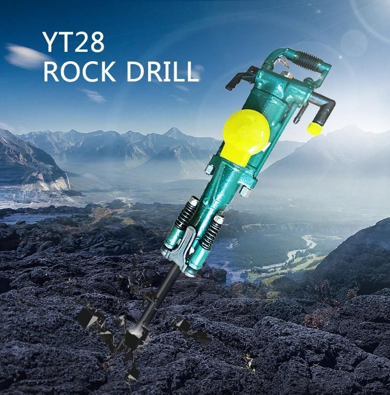 Mining Gasoline and Electric Yt28 Air Leg Pneumatic Rock Drill