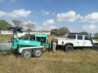Trailer Type Moveable Water Well Rig Drilling Machine Portable