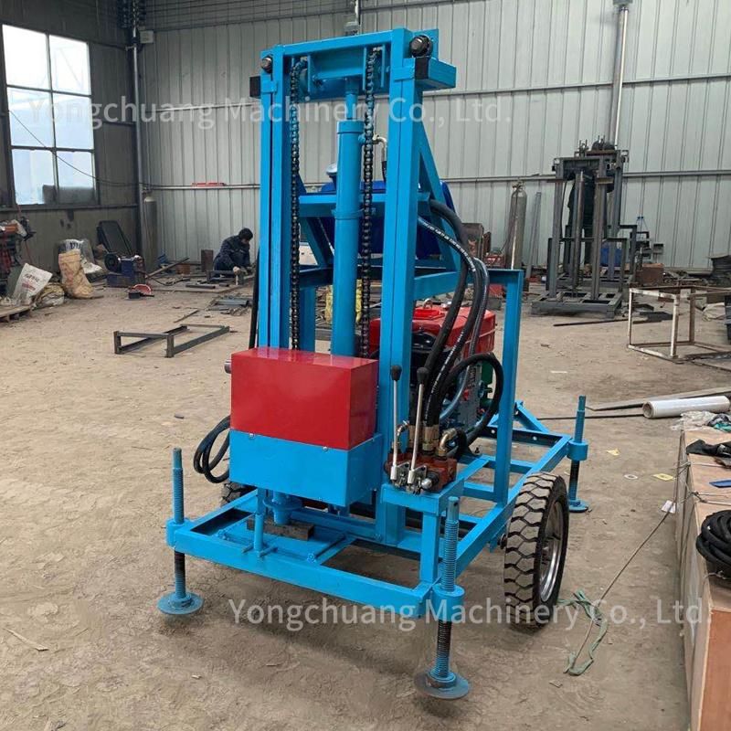 Water Well Drilling Rigs Including High Pressure Water Pump, Drill Pipe and Diamond Drill Bits