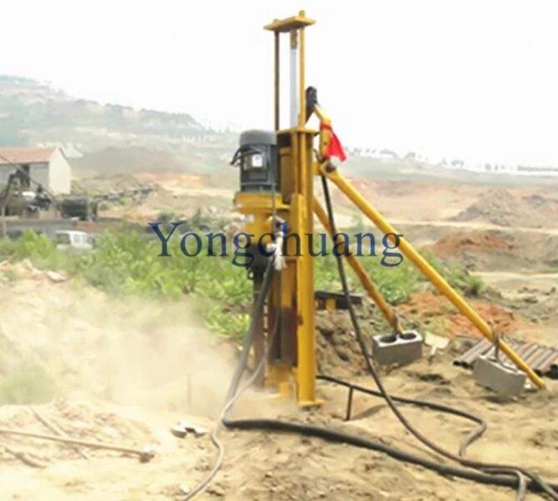 Geotechnical Drilling Rig with Drill Pipe and Drill Bit