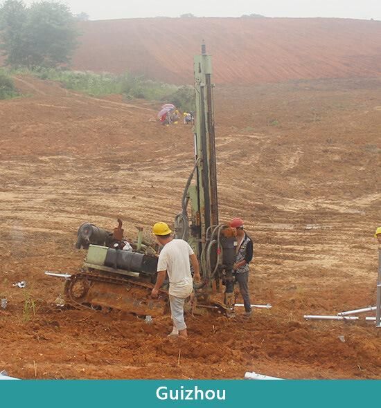 Hf130y DTH Drilling Machine for Photovoltaic Solar Spiral Pile