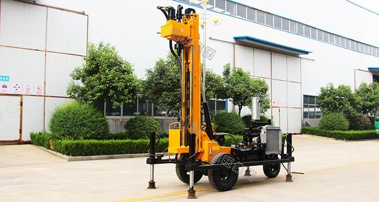 150m Mud Pump Air Compressor Pneumatic Water Well Drilling Rig