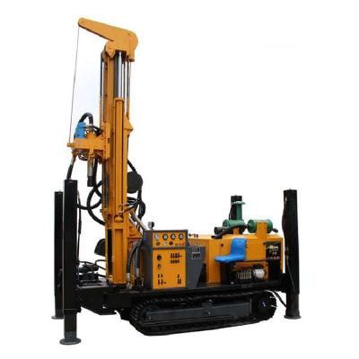 Crawler Water Well Drilling Rig Air Compressor Stone Drilling Rig