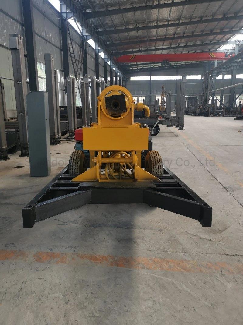Kqz-200d Gas and Electricity Linkage Dive Drill Portable Rotary Diesel Water Well Drilling Rig