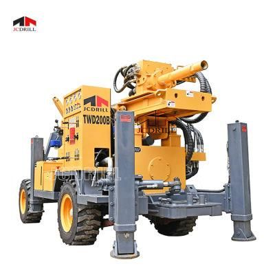 300m Four Wheels Trailer Boerhole Drilling Machine for Soil and Rocks