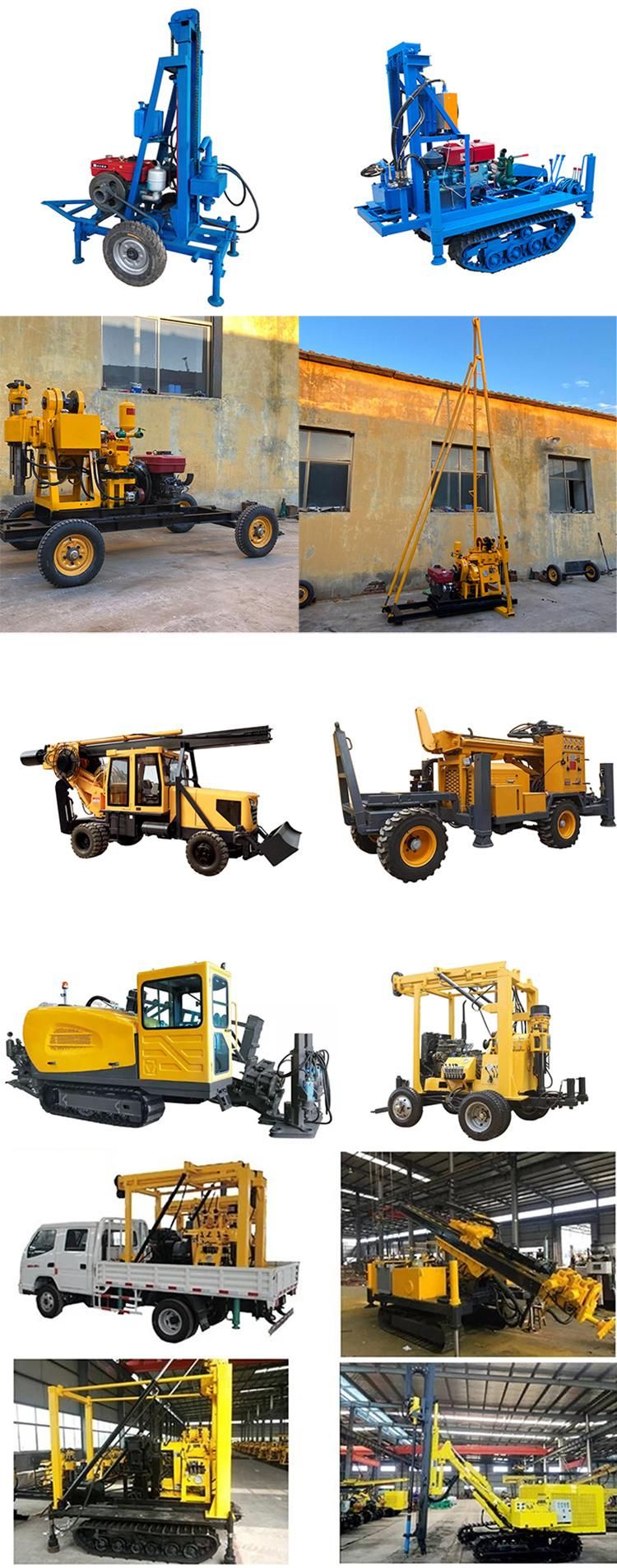 200m Cheap Trailer Water Well Mine Drilling Rig Gold Mining Core Sample Drilling Rig