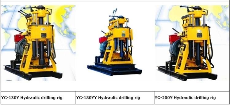 100-800m Trailer Hydraulic Water Well Drill Rigs Diesel Engine Mine Explore Drill Machine