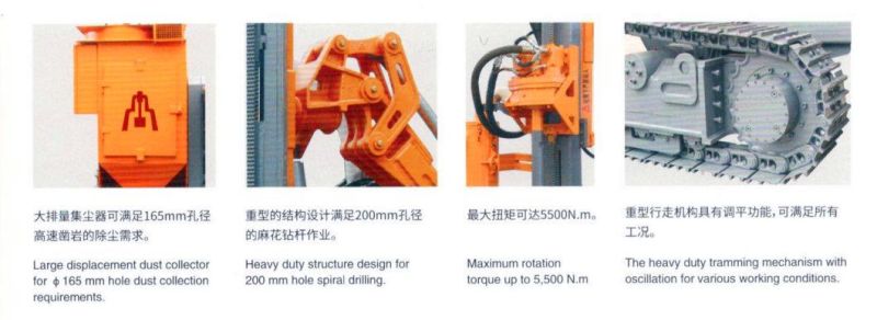 Zgyx-430 Bore Hole DTH Drilling Rig for Rock