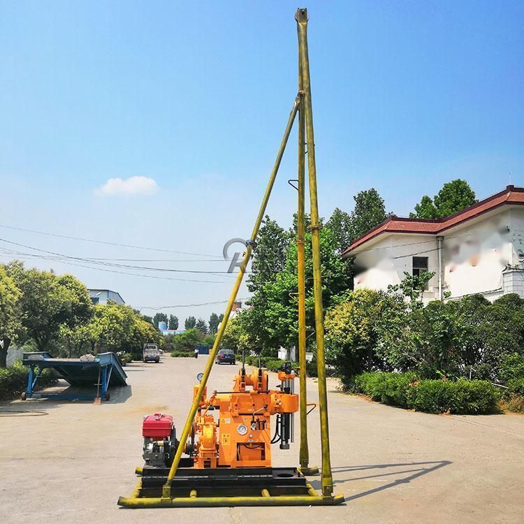 Portable Bohole Stone Drill Water Well Drilling Rig Machine 200m Deepth Horizontal Rock Drilling Machine Price