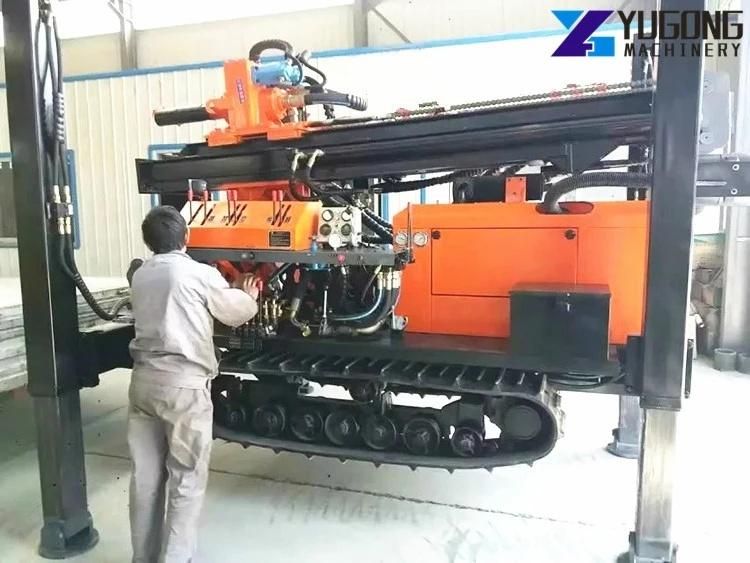 Crawler Pneumatic Use Air Compressor Borewell Water Well Drilling Rig