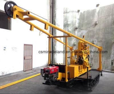 Portable Crawler Type Water Well Borehole/Geotechnical Exploration Drilling Rig (YZJ-150Y)