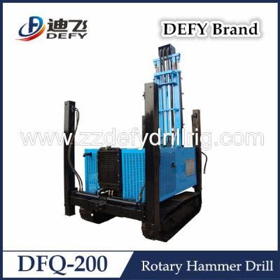 Hydraulic Air Impactor DTH Hammer Drilling Rig for 200m Depth