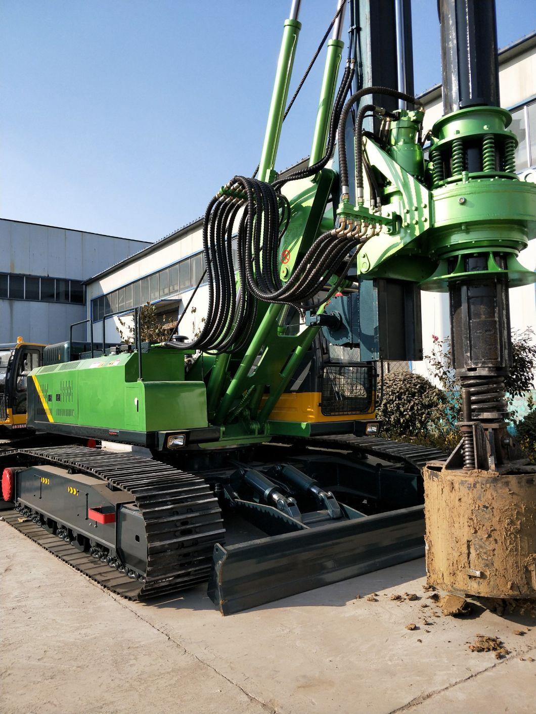 60m Crawler Hydraulic Rotary Drilling Rig Machine with Cummins Engine for Civil Construction