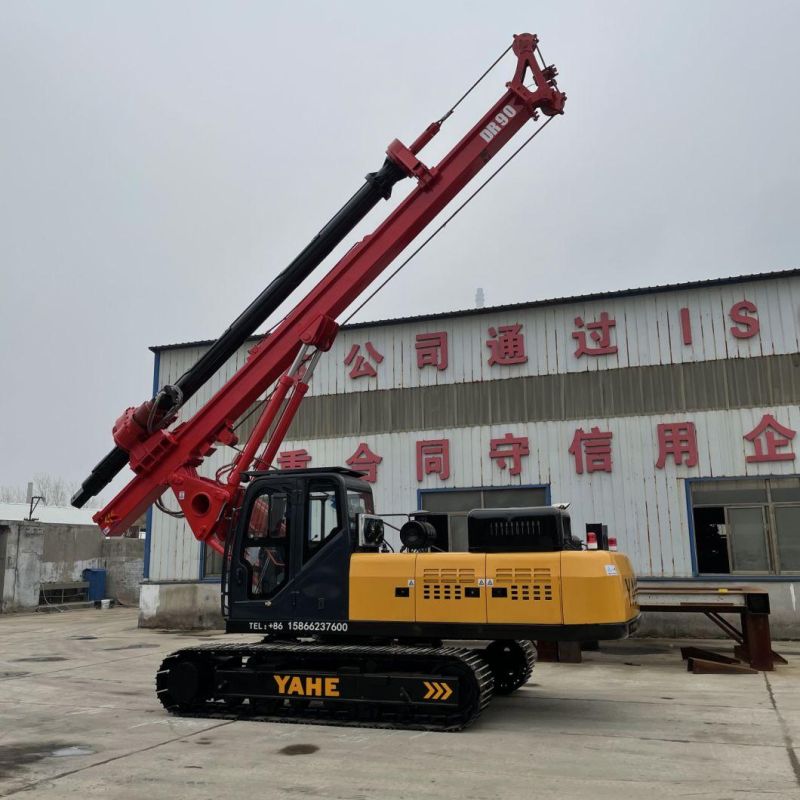 Construction Hydraulic Auger Drilling Rig with Crawler Chassis Undercarriage