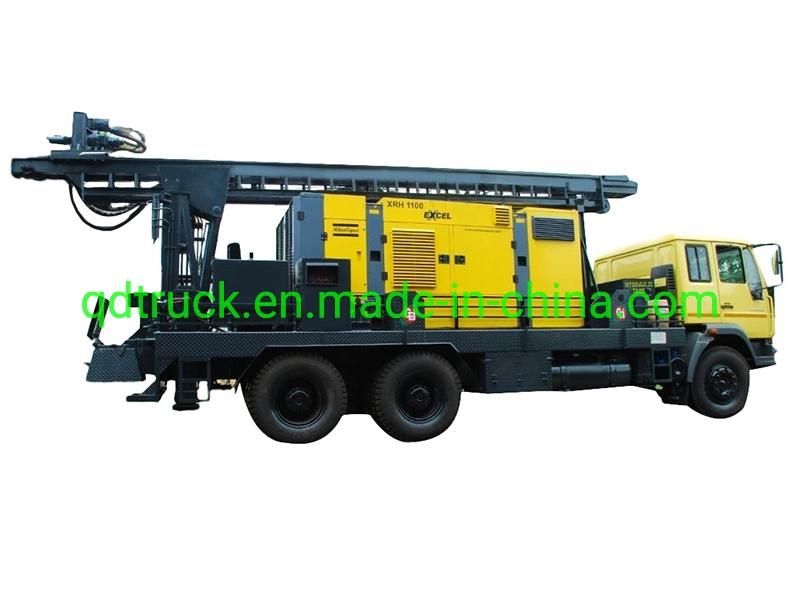 Pneumatic hydraulic type 200m water well truck mounted drilling machine