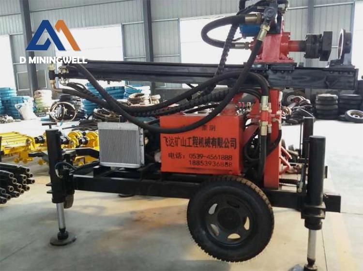 Hydraulic Fy130 Water Well Drilling Rig with 32HP Diesel Motor with 2m Drilling Rog