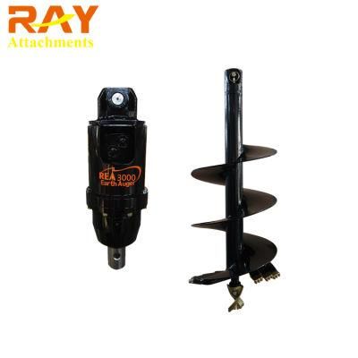 Ray Factory Hydraulic Earth Auger for Backhoe Excavator