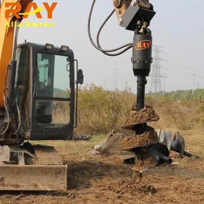 Suit for 1-4 T Excavator Hydraulic Steel Auger Earth Auger Drilling Machine