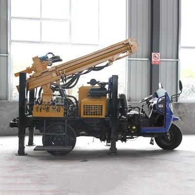 Portable Mobile Wheel Mounted Borehole Drill Machine Water Well Drilling Trailer