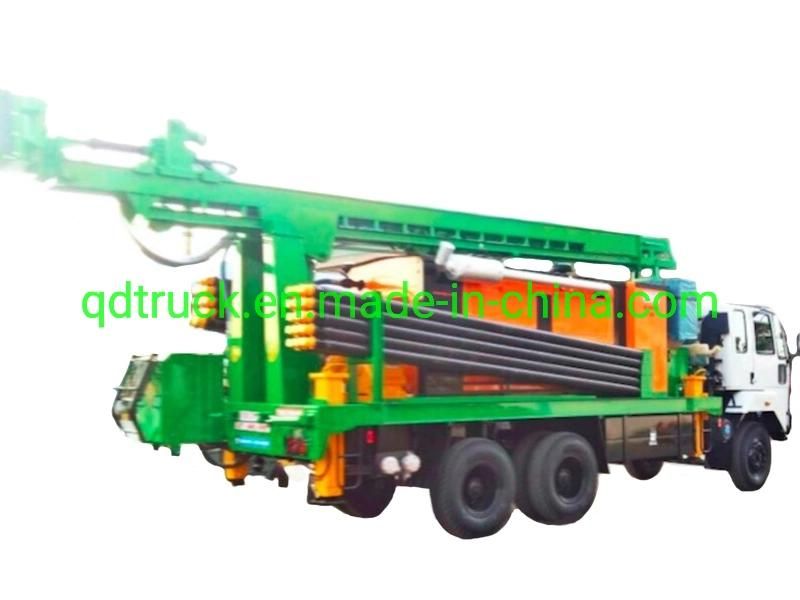 Pneumatic hydraulic type 200m water well truck mounted drilling machine