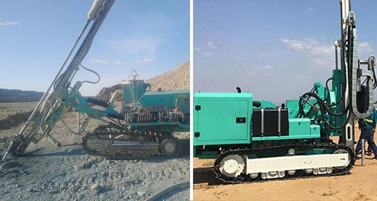 Hf140y Mobile Crawler Down-The-Hole Drilling Rig Can Drag Compressor