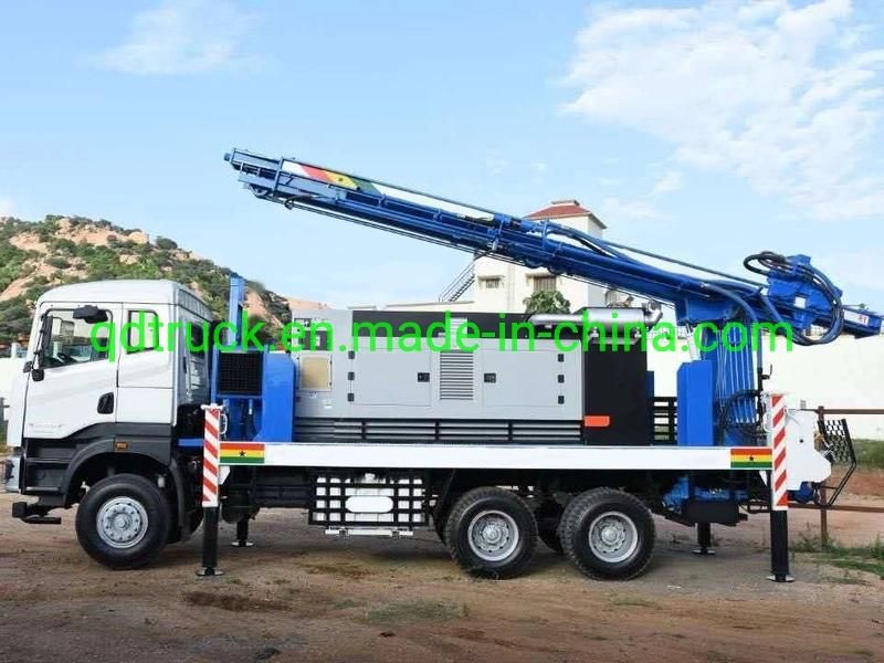 Pneumatic hydraulic type 200m water well truck mounted drilling machine