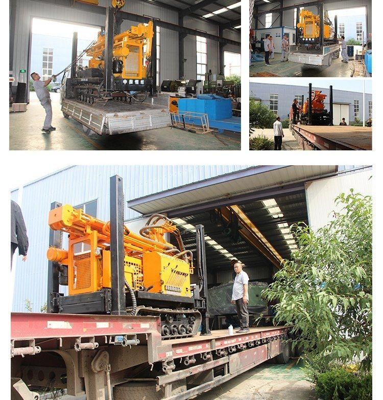 Drilling Depth up to 240-300 Meters Drill Rig CE Air Compressor Crawler Water Well Drilling Rig Machine