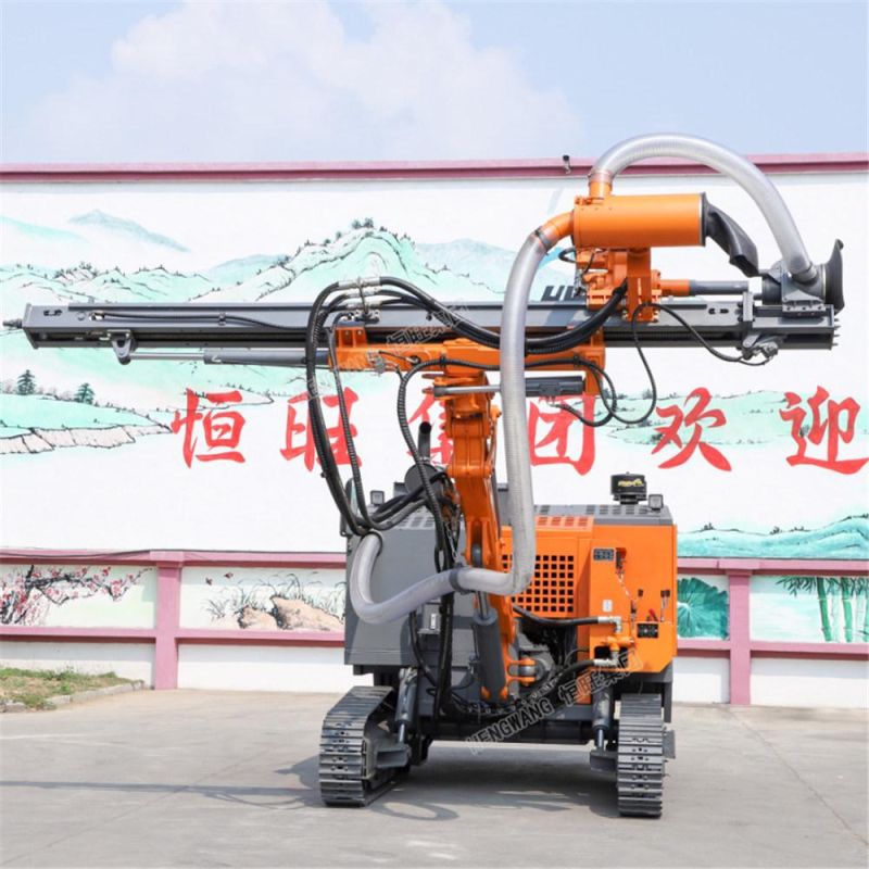 Hw452 DTH Surface Underground Hard Rock Blasting High Air Pressure DTH Drilling Rig